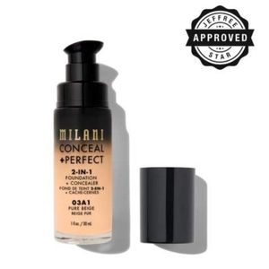 Pack of 3 Milani Conceal Perfect 2in 1 Foundation #03A1 Pure